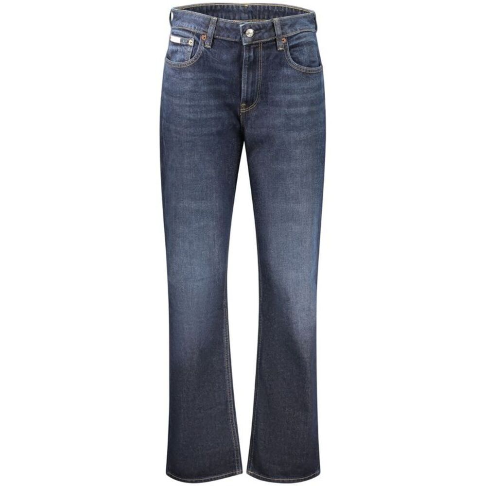 Calvin Klein Blue Cotton Women's High-Rise Women's Jeans